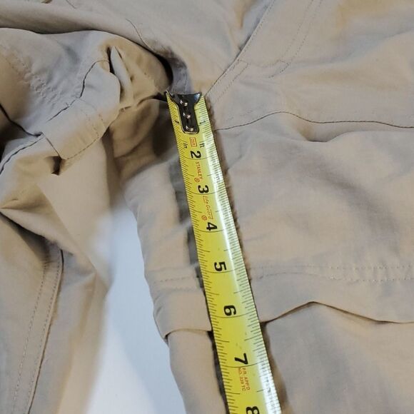 14 CONVERTIBLE NORTH FACE TAN OUTDOOR TRAIL WATER RESISTANT KHAKI SHORTS PANTS - Picture 7 of 13